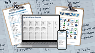 Mallar för husvagnssemestern
