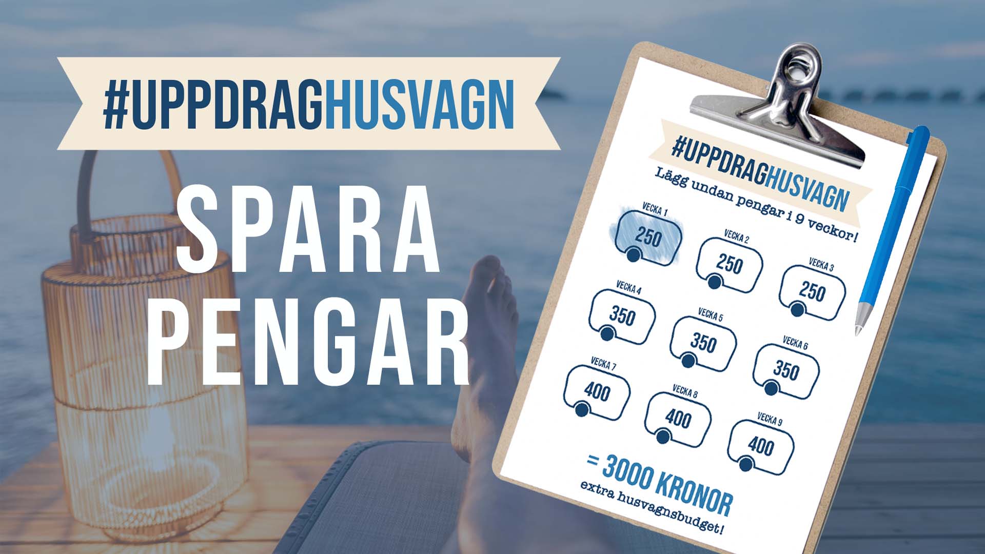 gratis mall husvagn spara pengar semesterkassa